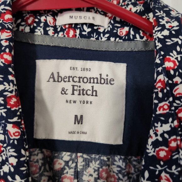 Abercrombie & Fitch Floral Button Down Shirt, Muscle Fit - Picture 6 of 6